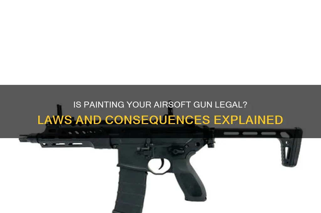 is it illegal to paint an airsoft gun