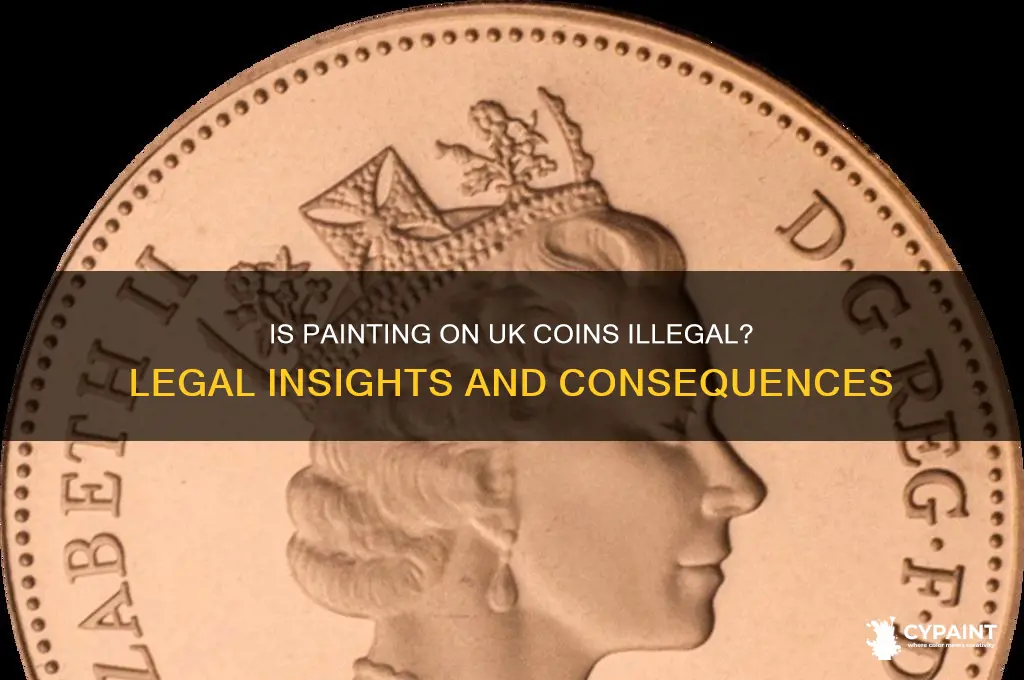 is it illegal to paint on coins uk