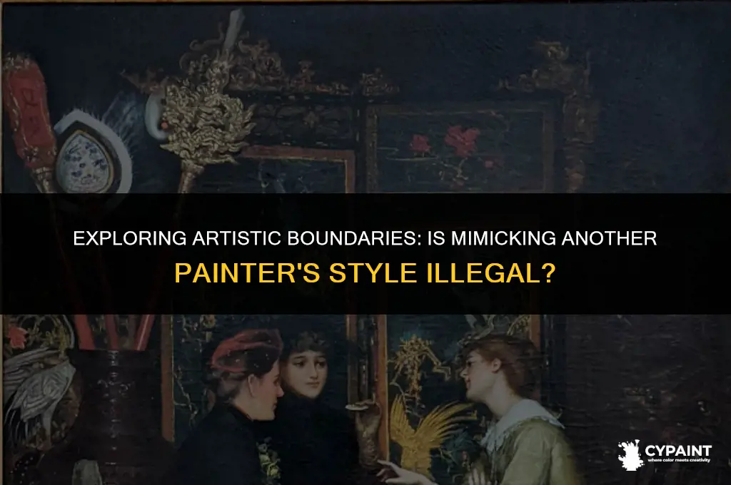 is it illegal to take someone elses style of painting