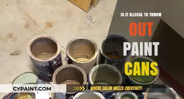 Is Tossing Paint Cans Illegal? Disposal Laws and Eco-Friendly Tips