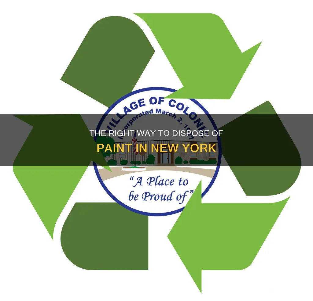 is it illegal to throw out paint in ny