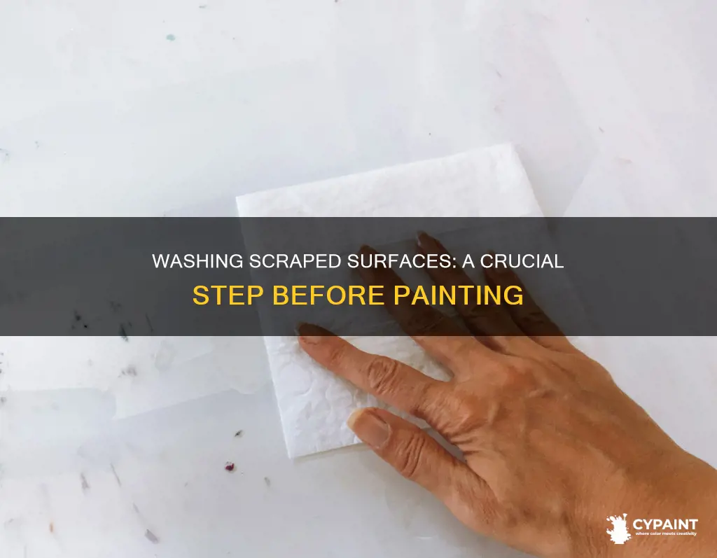 is it important to wash after scraping before painting