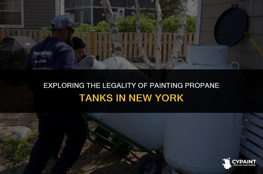 is it legal to paint a propane tank in ny