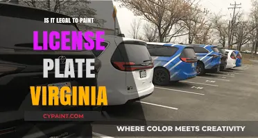 Is Painting Your License Plate Legal in Virginia? Find Out Now