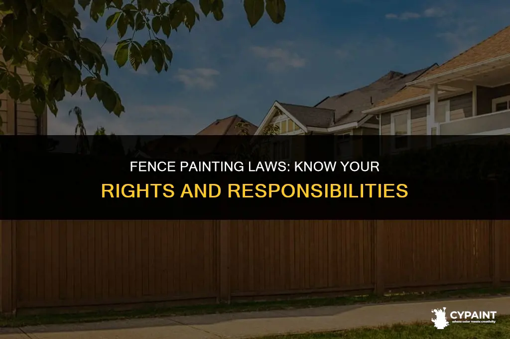 is it legal to paint my side of neighbours fence