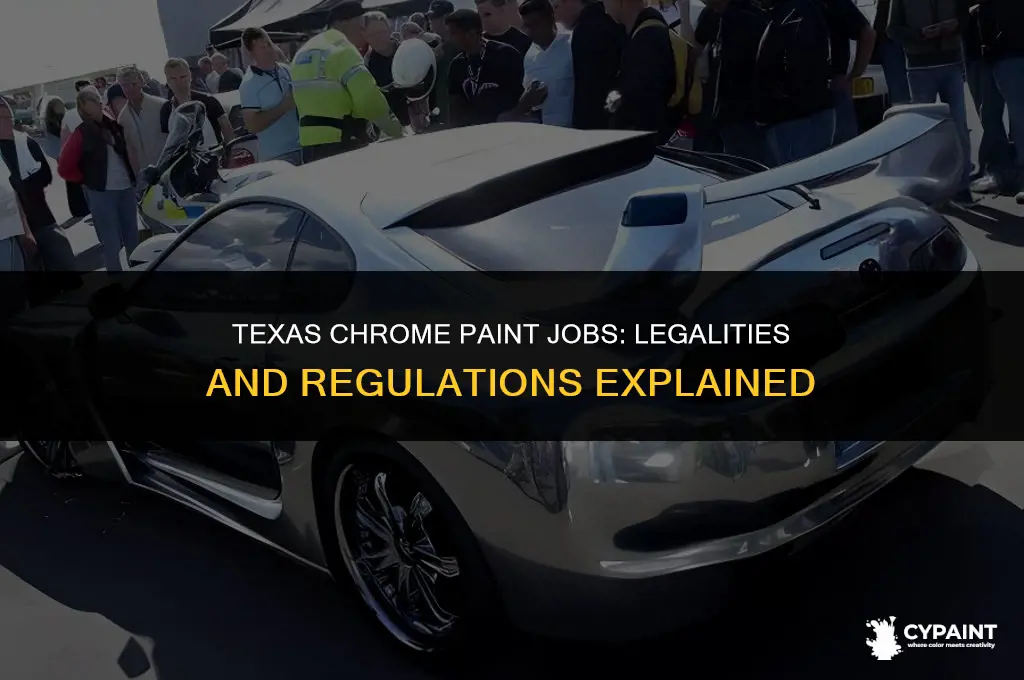 is it legal to put chrome paint job in texas