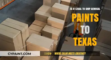Shipping Spray Paint to Texas: Legal or Not?