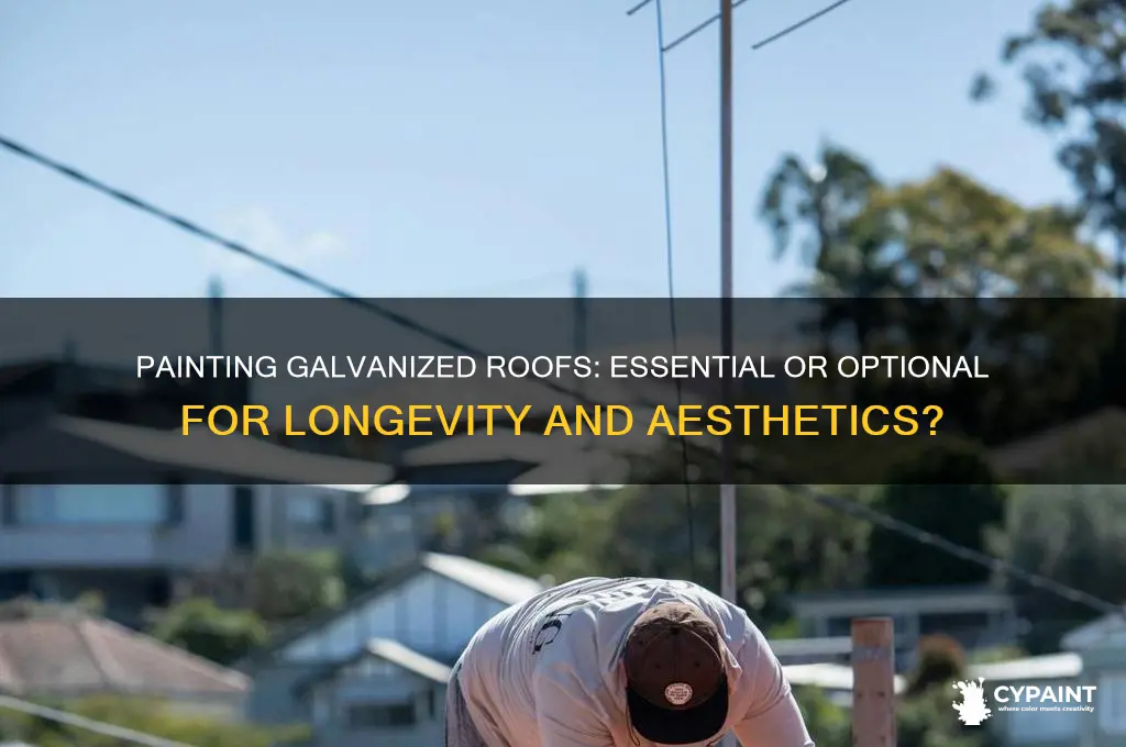 is it necessary to paint a galvanized roof