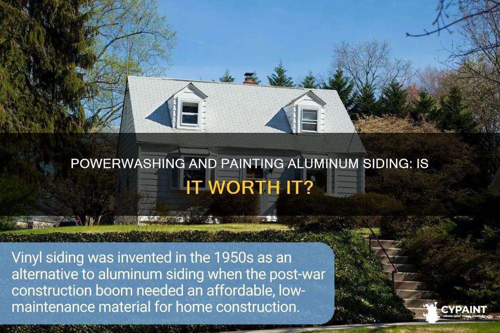 is it necessary to powerwash and paint aluminum siding