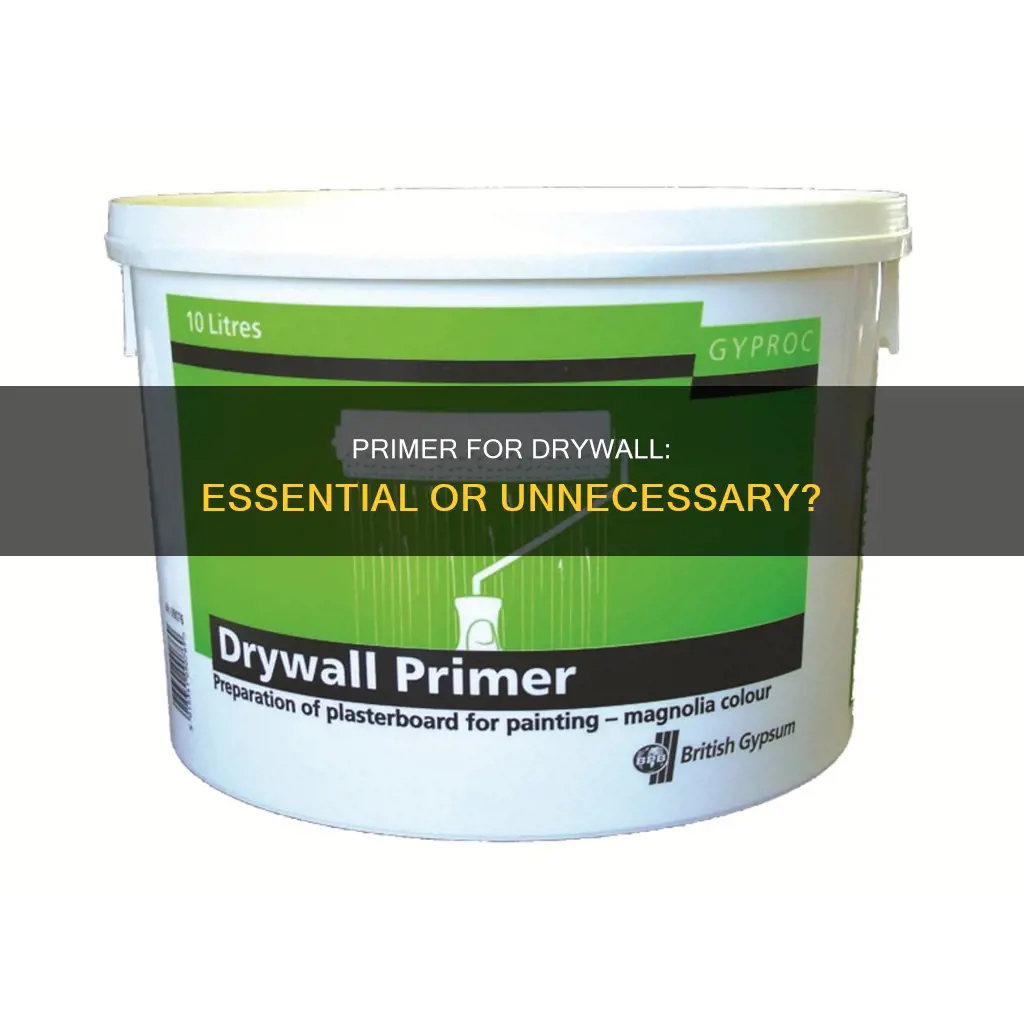 is it necessary to prime new drywall before painting