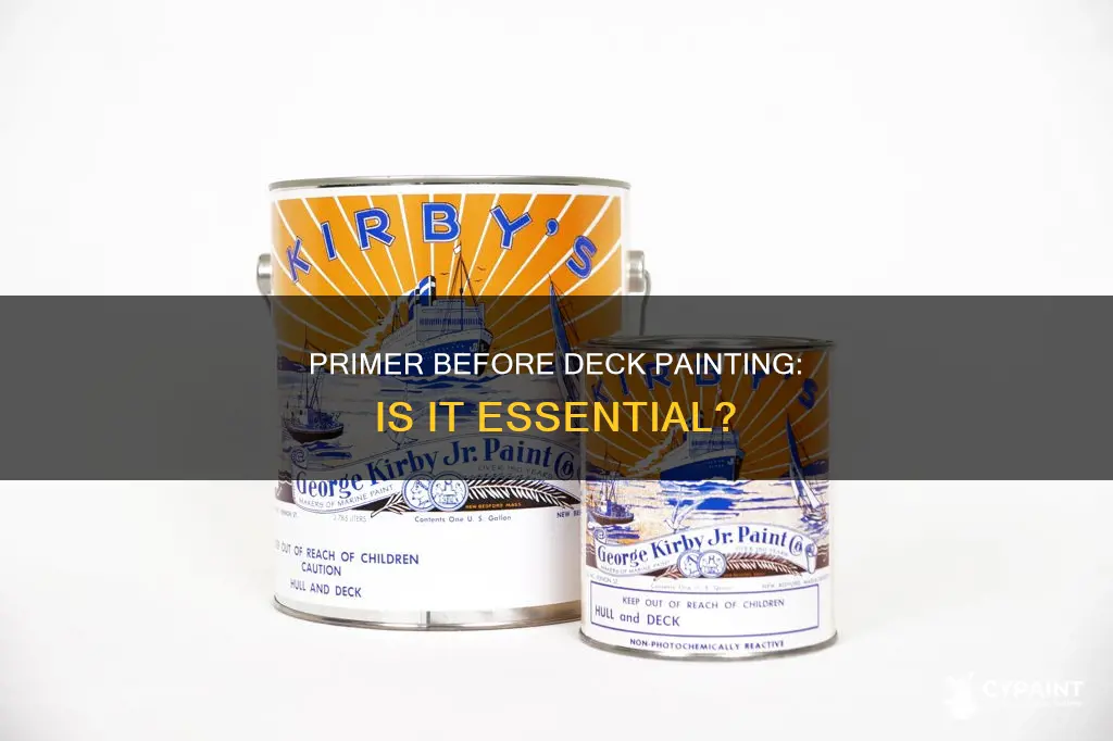 is it necessary to primer a deck before painting