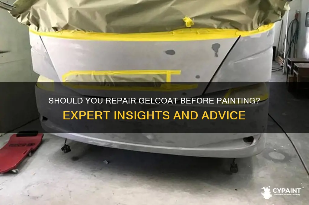 is it necessary to repair gelcoat if painted