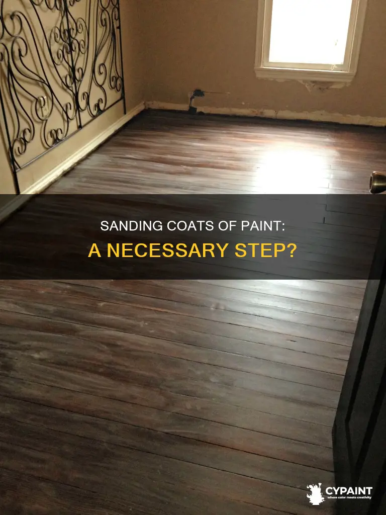 is it necessary to sand between coats of paint