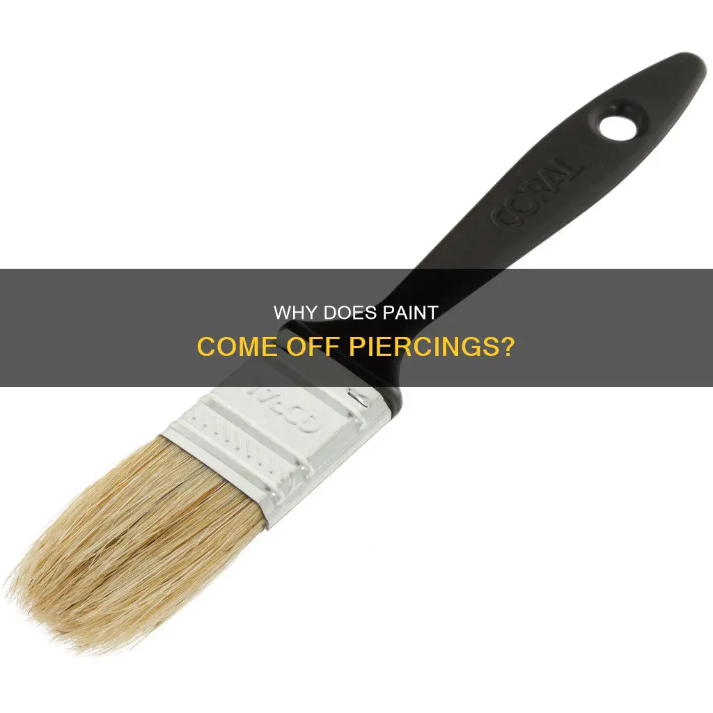 is it normal for paint to come off piercing