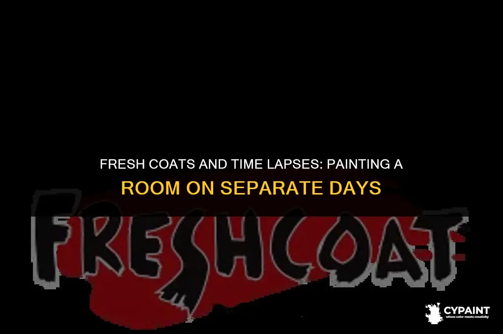is it noticable if i paint room on separate days