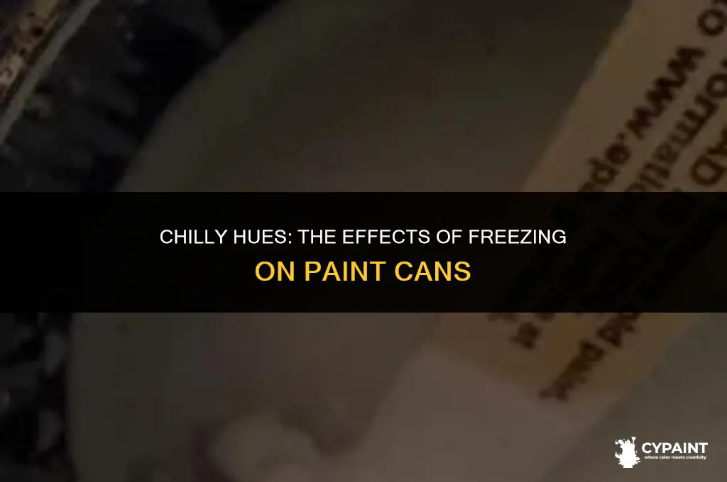 is it ok for a can of paint to freeze