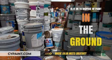The Ground Truth: Is It Ever Okay to Dispose of Paint in the Ground?
