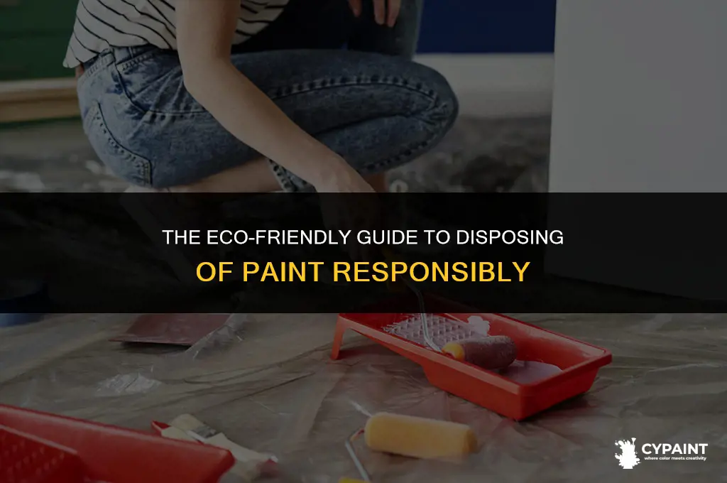 is it ok to dispose of paint in the trash