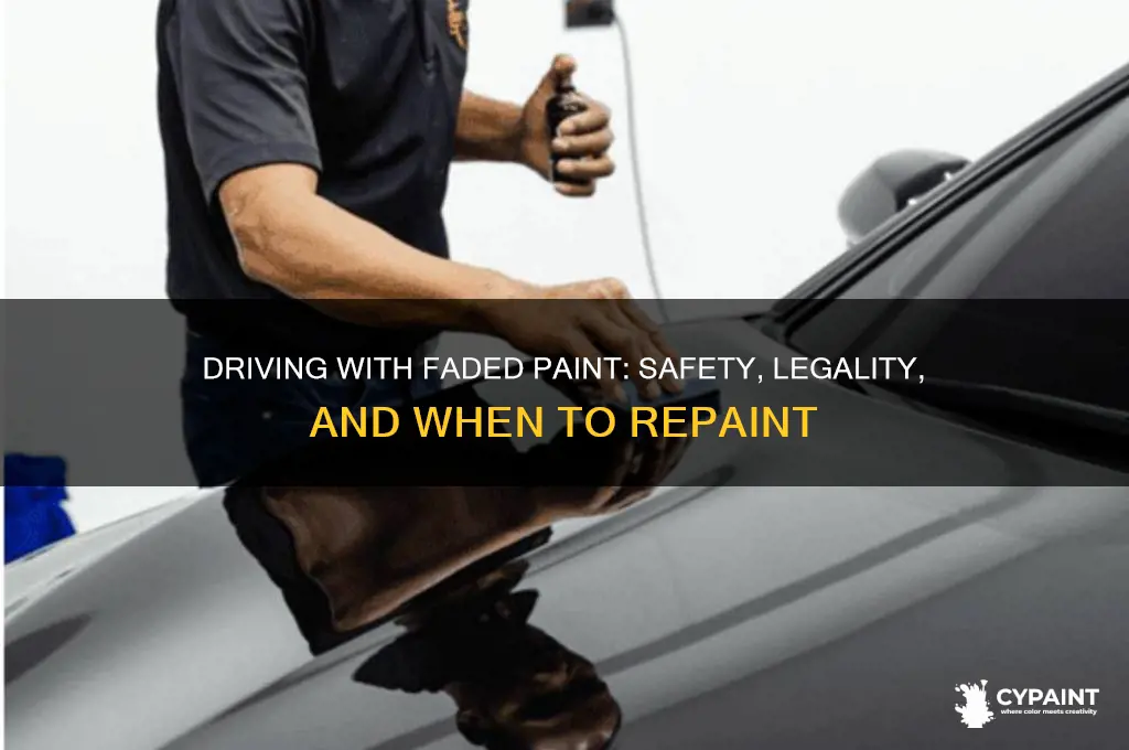 is it ok to drive with faded paint