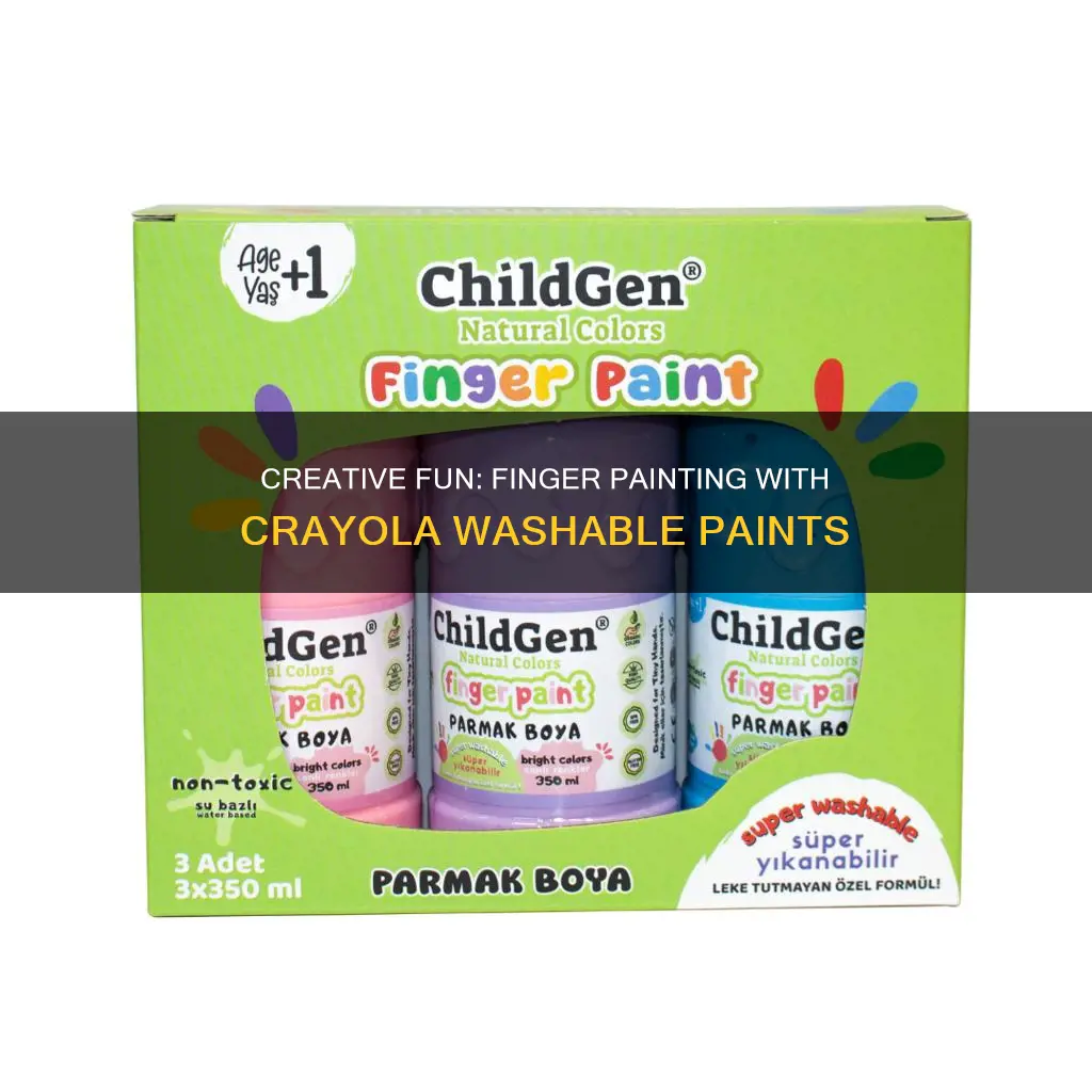is it ok to fingerpaint with crayola washable paints