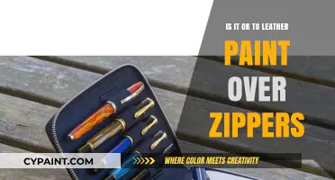 Leather Paint Over Zippers: A Creative Hack or Fashion Faux Pas?