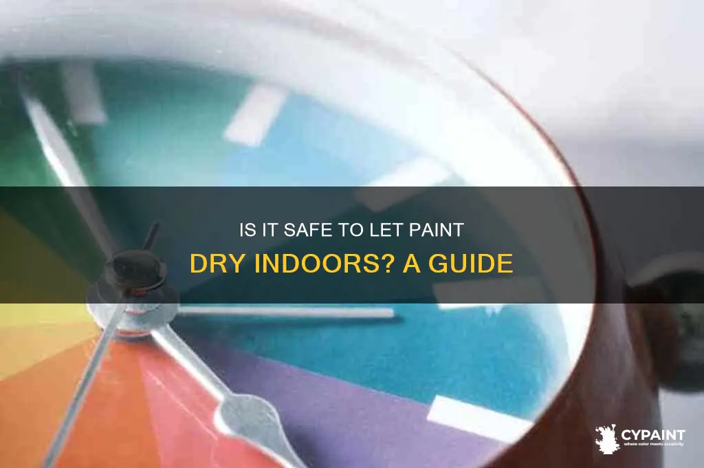is it ok to let paint dry inside