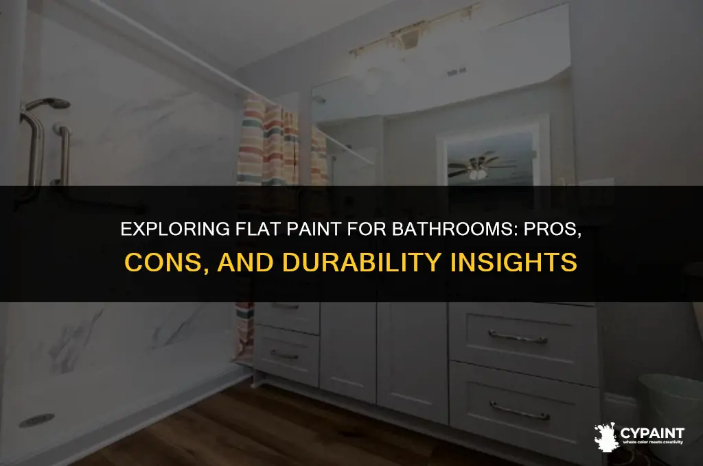 is it ok to paint a bathroom with flat paint