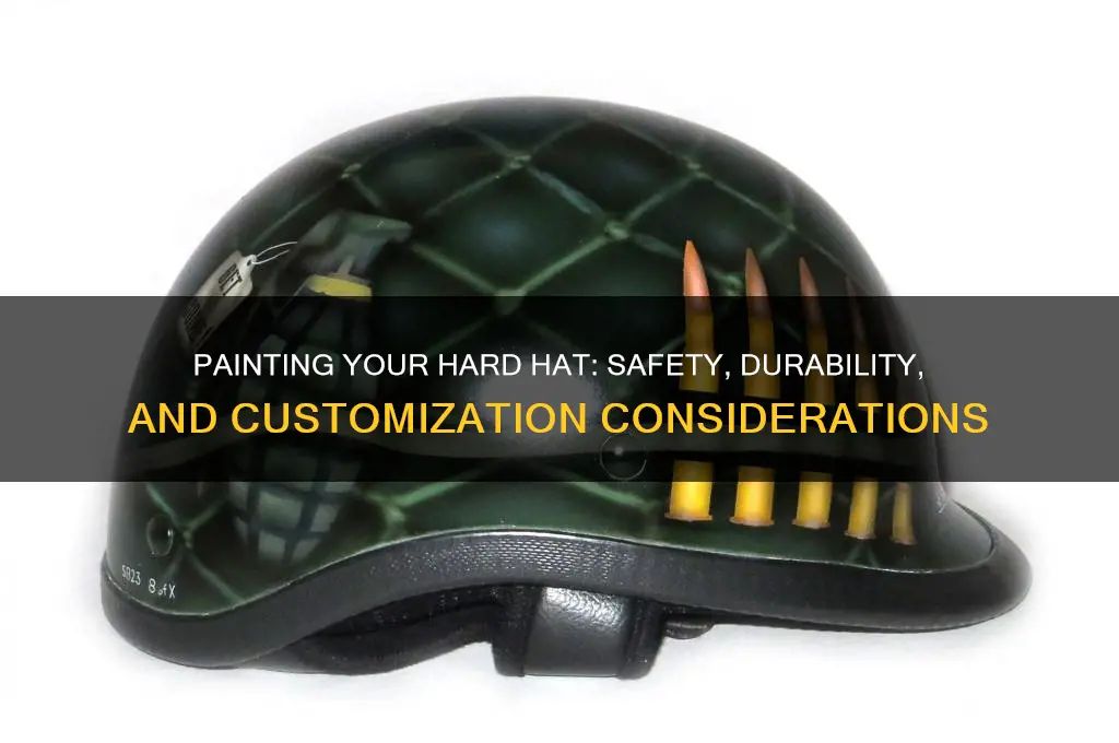 is it ok to paint a hard hat
