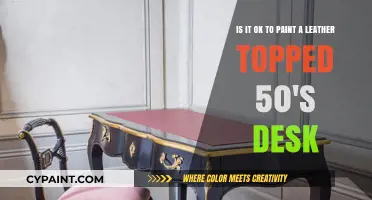 Reviving Vintage Charm: Painting Your Leather-Topped 50s Desk