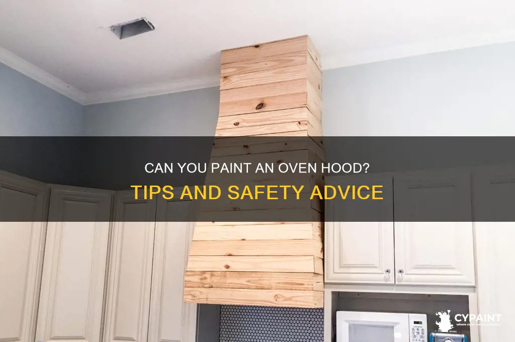 is it ok to paint an oven hood