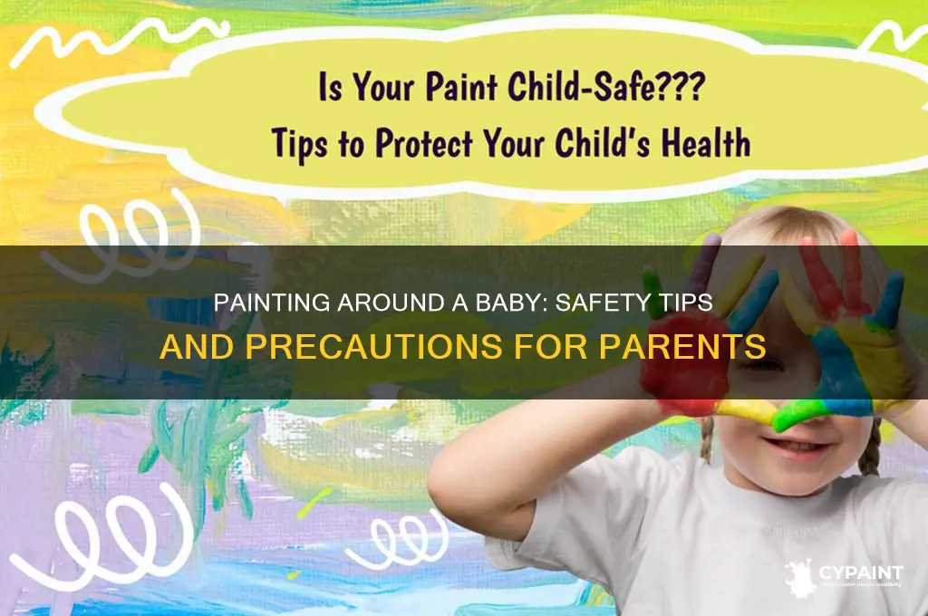 is it ok to paint around a baby