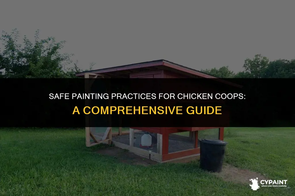 is it ok to paint coop with chickens in it