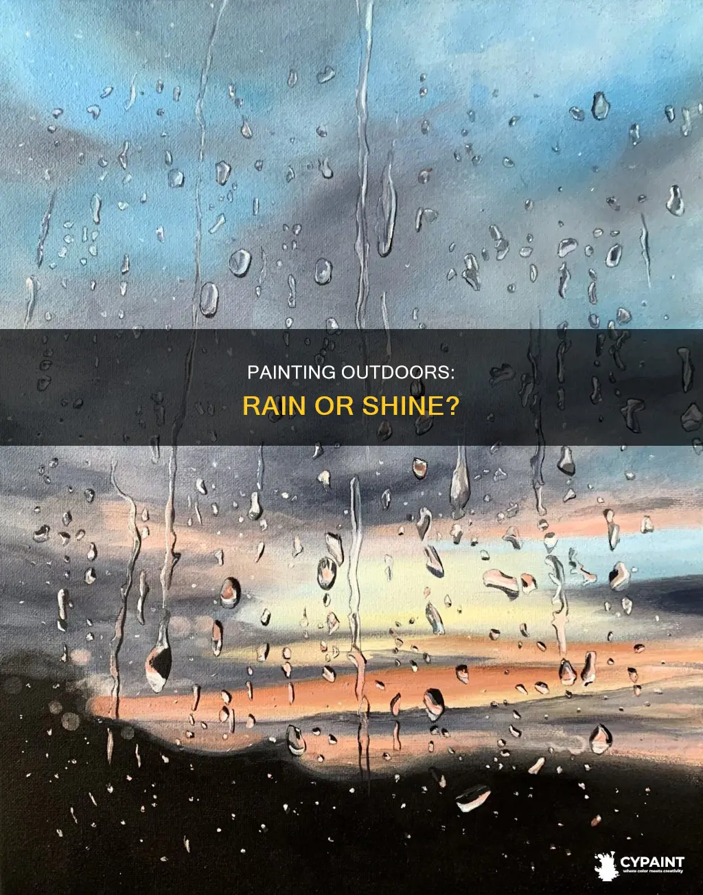 is it ok to paint exterior in the rain