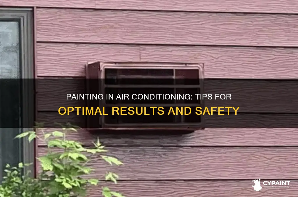 is it ok to paint in air conditioning