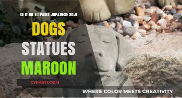 Exploring Cultural Sensitivity: Painting Japanese Soji Dog Statues Maroon