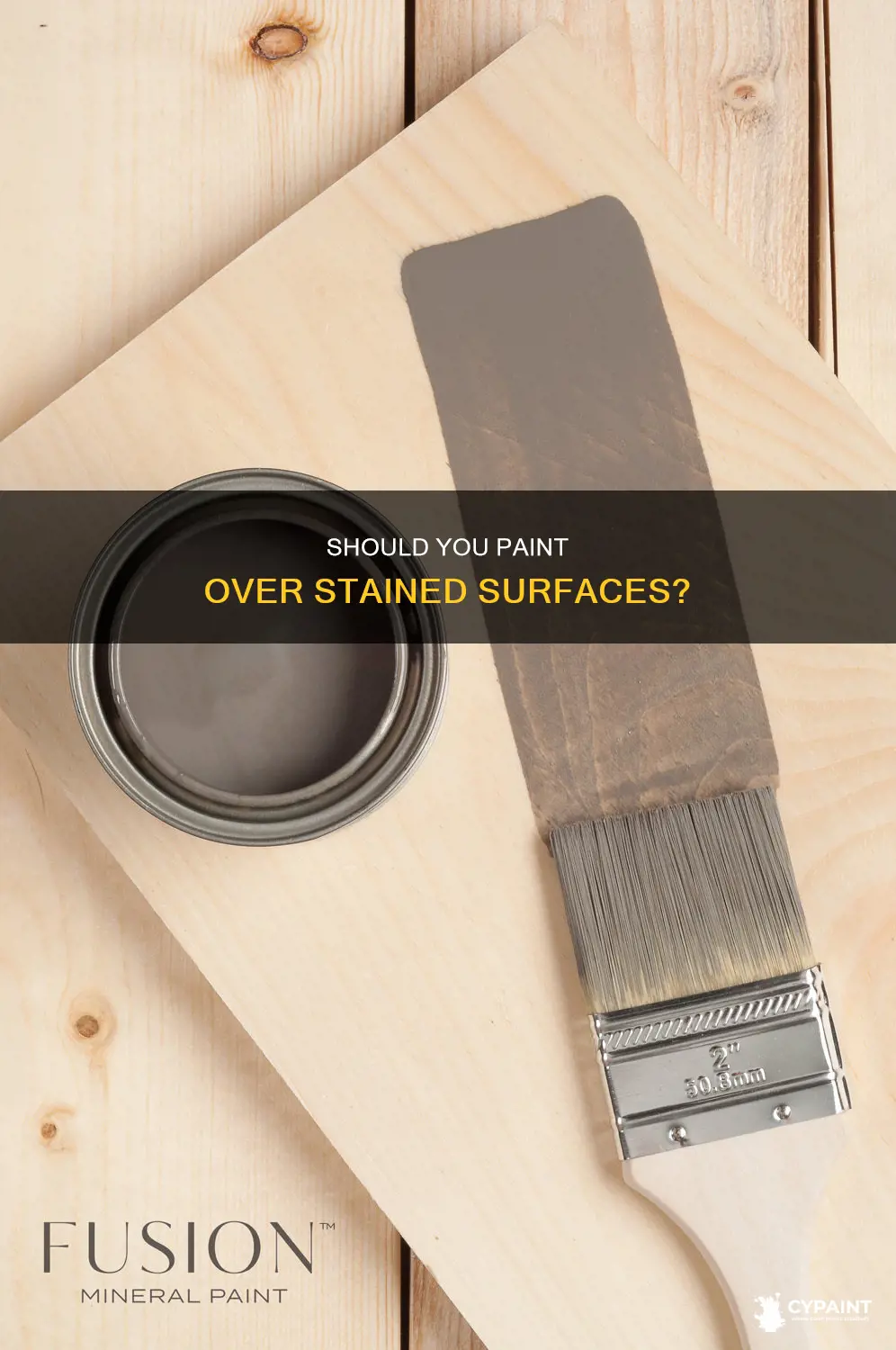 is it ok to paint on top of stain