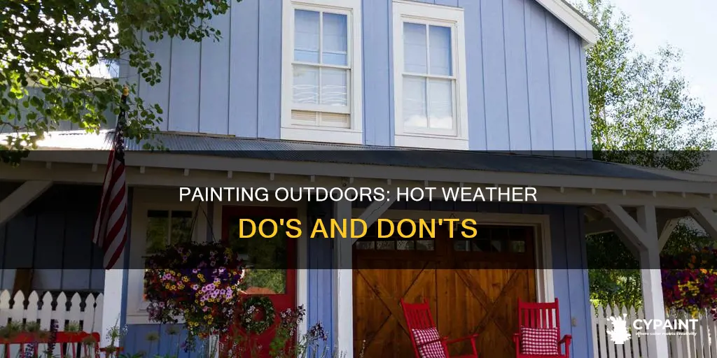 is it ok to paint outside in hot weather