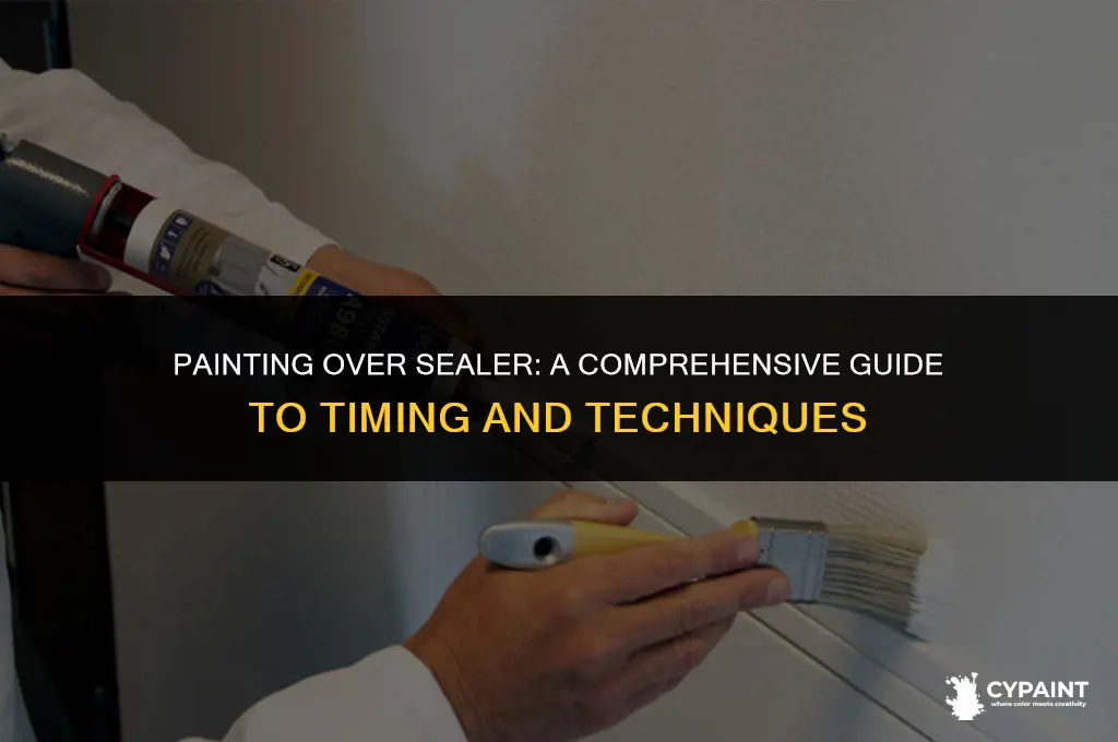 is it ok to paint over sealer after 1 hr