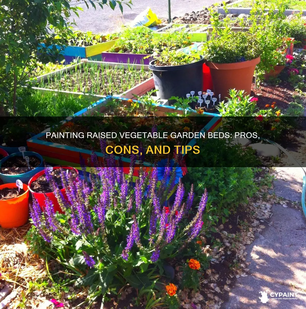 is it ok to paint raised vegetable garden beds