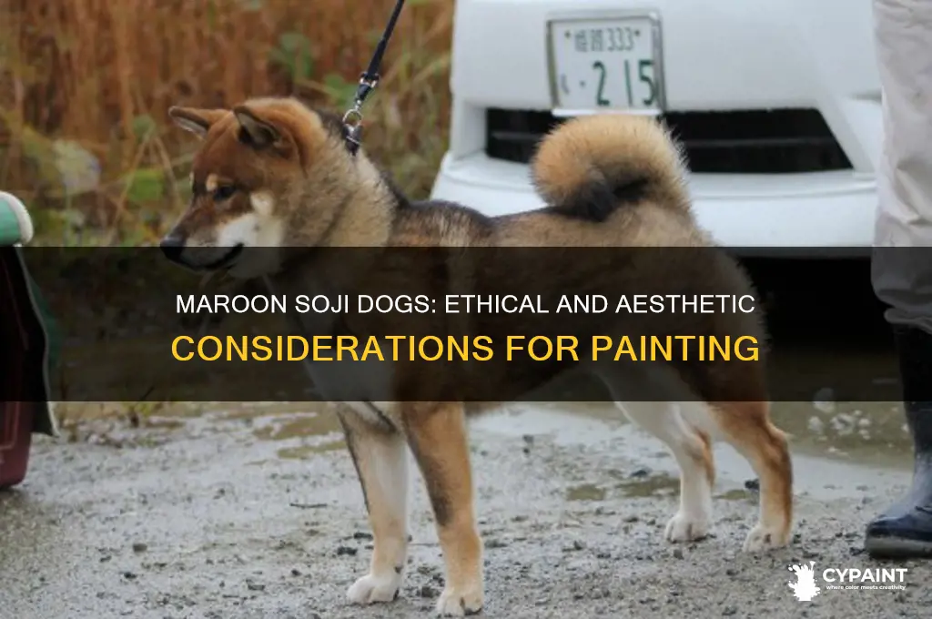 is it ok to paint soji dogs maroon