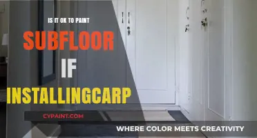 Painting Subfloors Before Carpet Installation: A Practical or Problematic Choice?