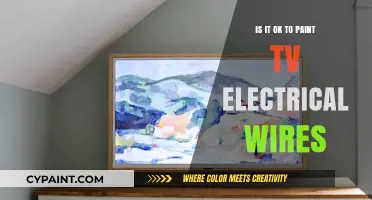 Painting TV Electrical Wires: Safe Practice or Risky DIY Idea?