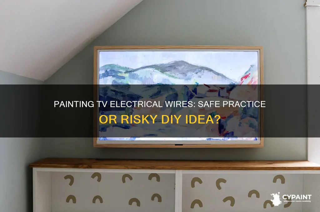 is it ok to paint tv electrical wires