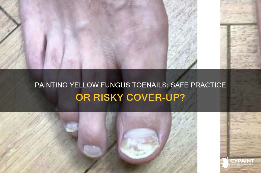is it ok to paint yellow fungus toenails
