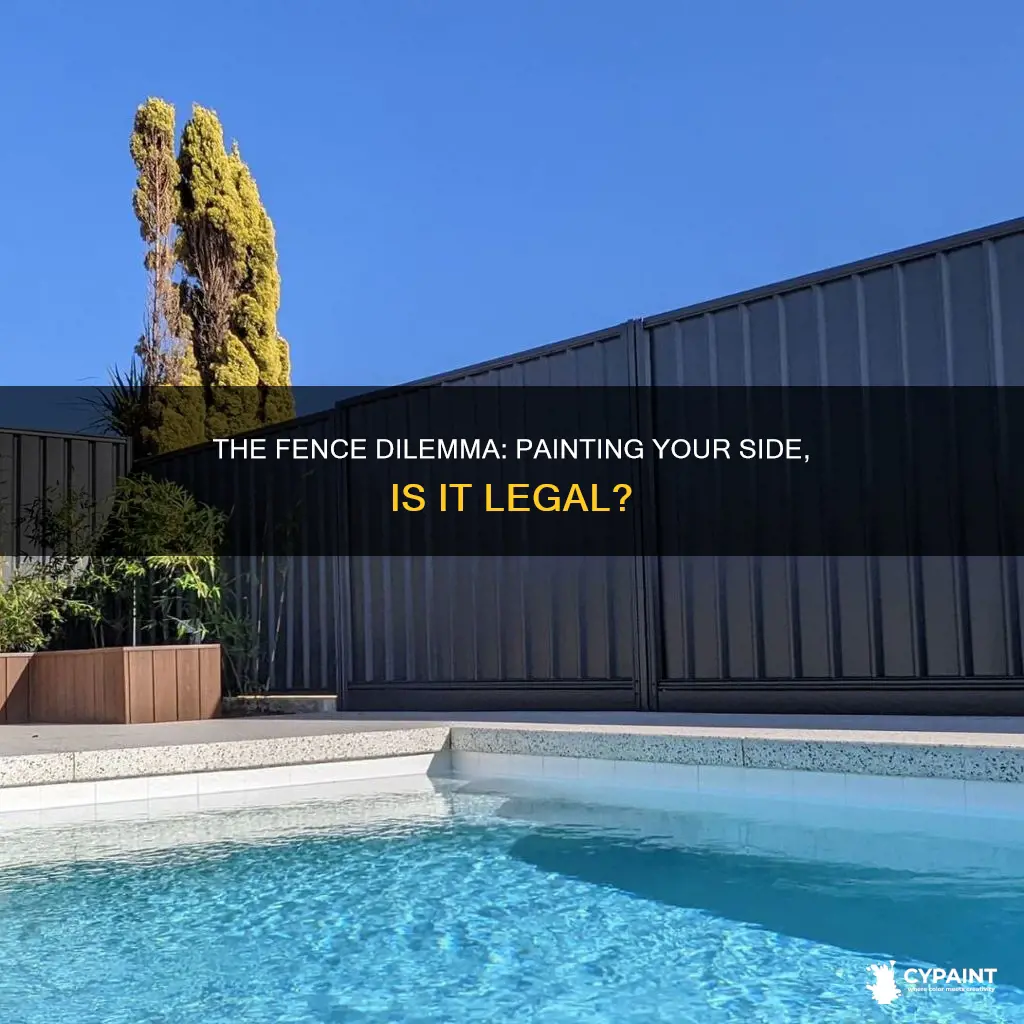 is it ok to paint your side of fence