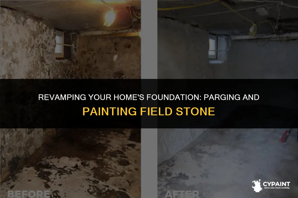 is it ok to parge and paint field stone foundation