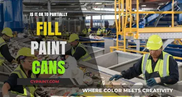 Partially Filled Paint Cans: Safe Practices or Risky Storage?