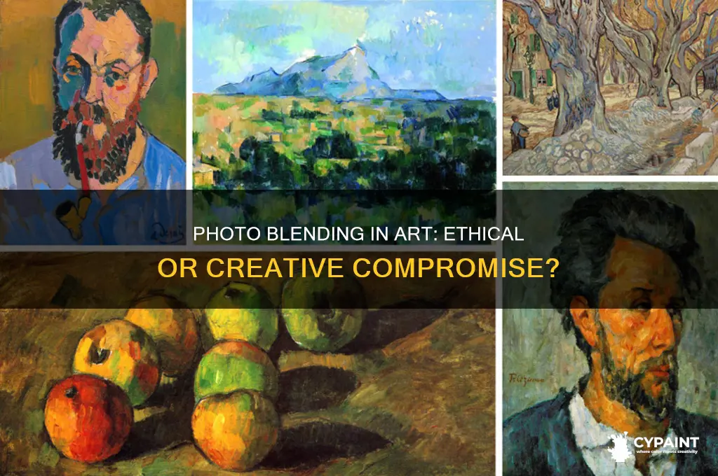 is it ok to photo blend in paintings