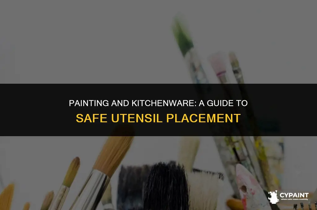 is it ok to put kitchen utensils on dry paint