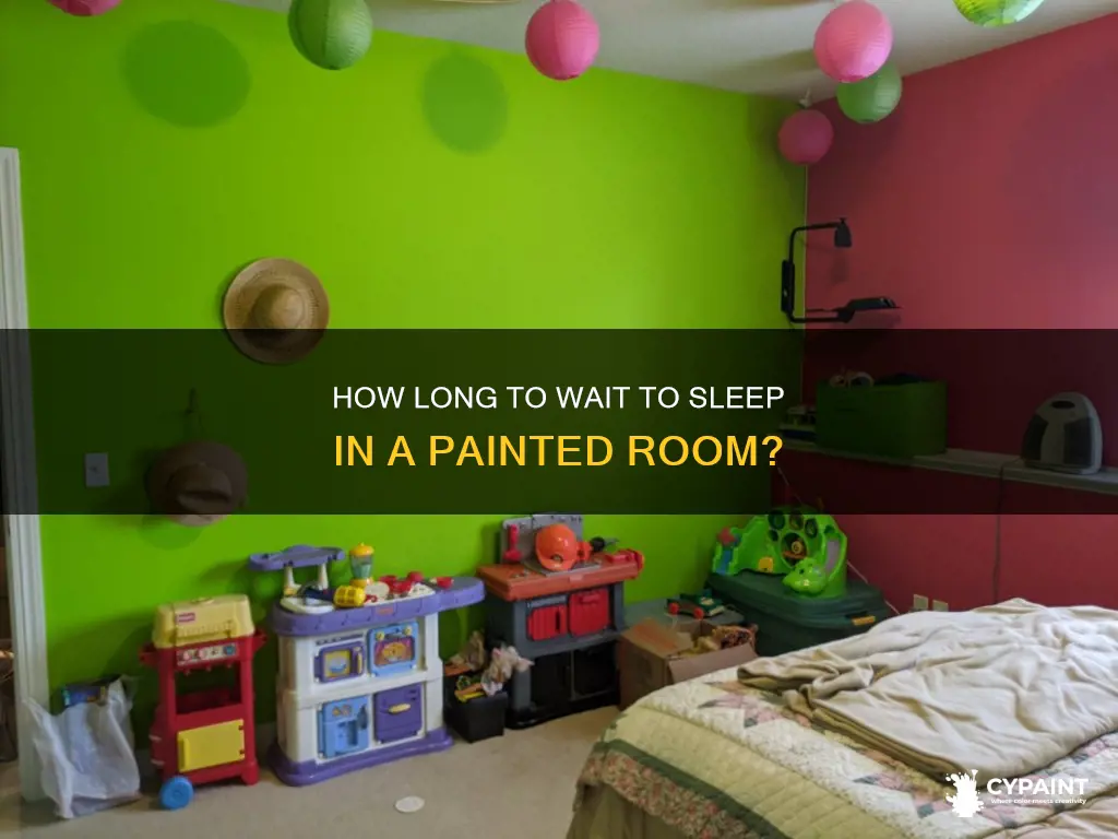 is it ok to sleep in room after painting